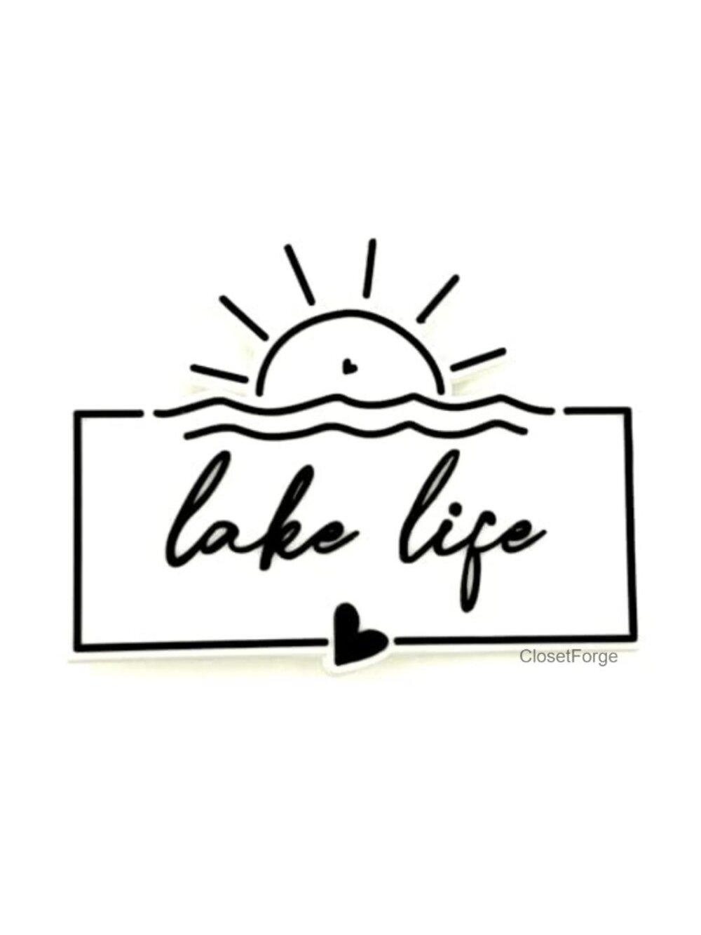Lake Life Silicone Tote Bag Charm for Beach & Pool